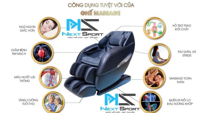 Công dụng và tác dụng của ghế massage toàn thân