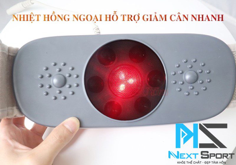 Máy massage bụng Nikio NK-169 có chức năng phát nhiệt hồng ngoại hỗ trợ giảm cân nhanh