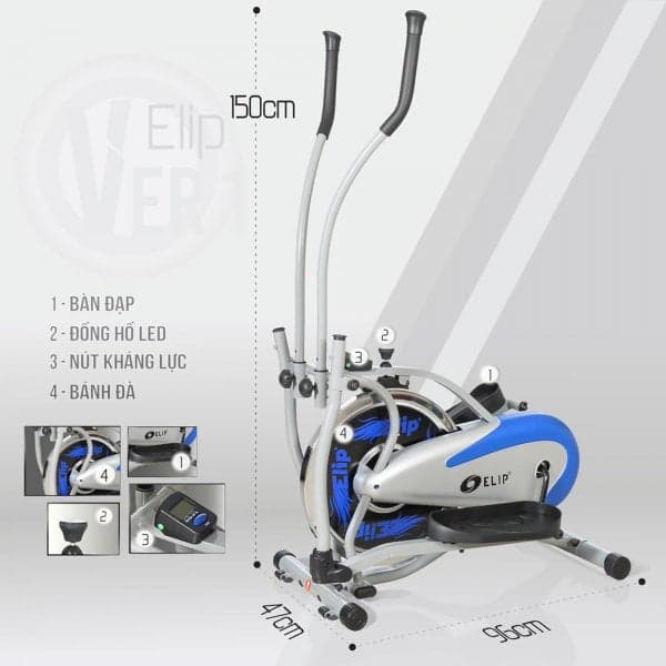 Xe đạp tập ELIP Ver1 là một trong những mẫu xe đạp tập thể dục tốt nhất hiện nay