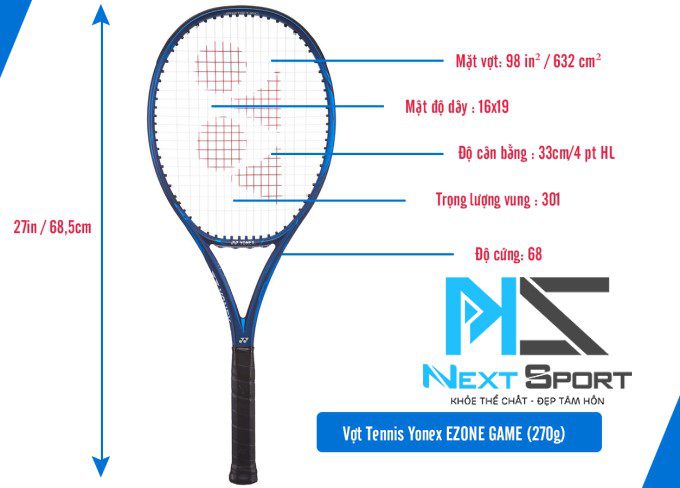 Chọn vợt tennis dựa trên các đặc tính của vợt