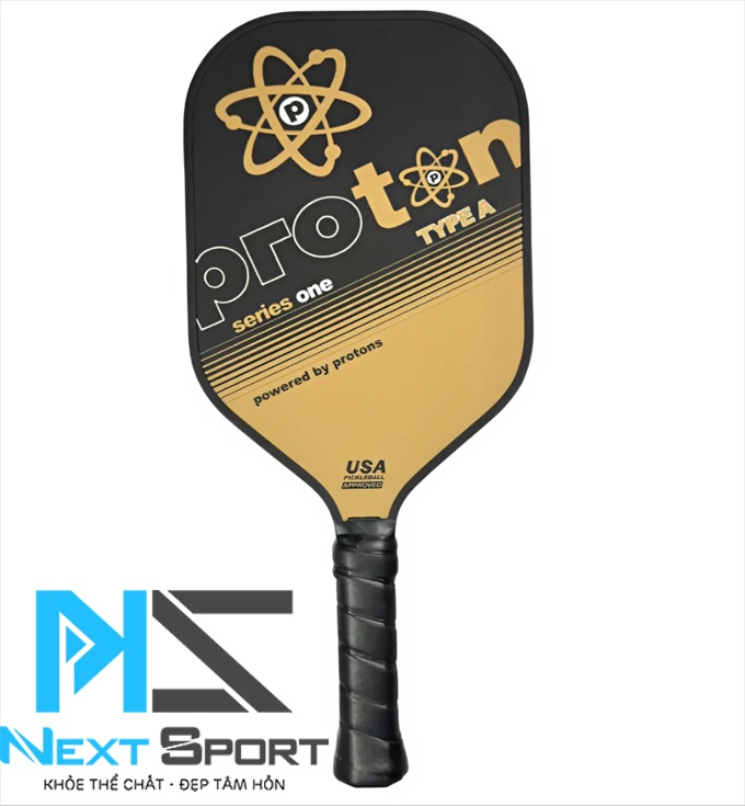 Vợt Pickleball Proton Series One - Type A 15mm Đen